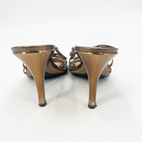 Stuart Weitzman Bronze Strappy Sandals Size 36 - Picture 2 of 8